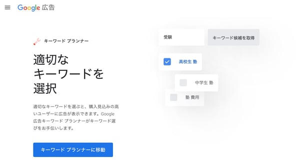 キーワードプランナー