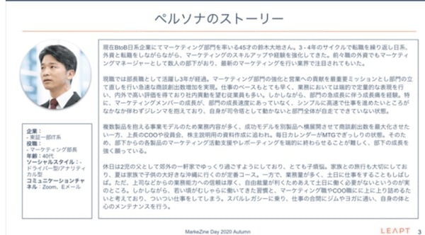ペルソナの例