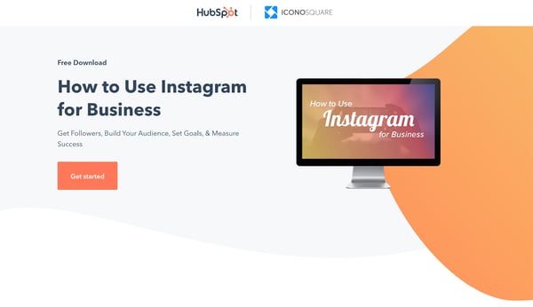 HubSpotとICONOSQUREの共同マーケティング施策のランディングページ