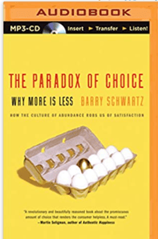 書籍『THE PARADOX OF CHOICE』