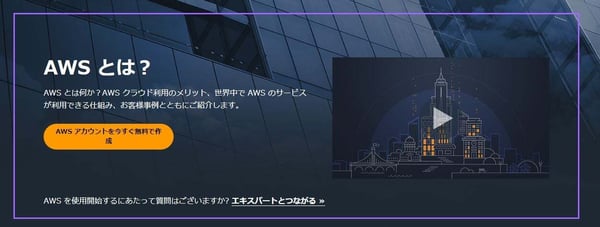 AWSの公式サイト