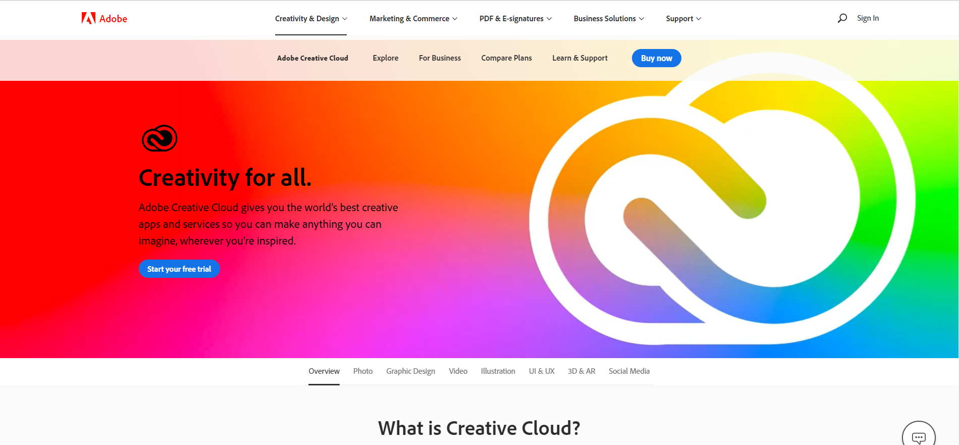 Adobeの公式HP