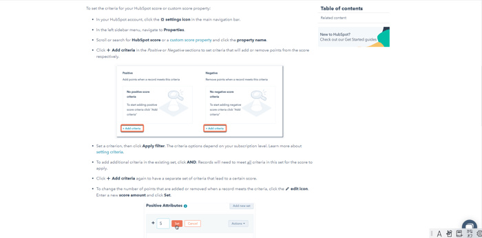 HubSpotのリート?スコアリンク?画像