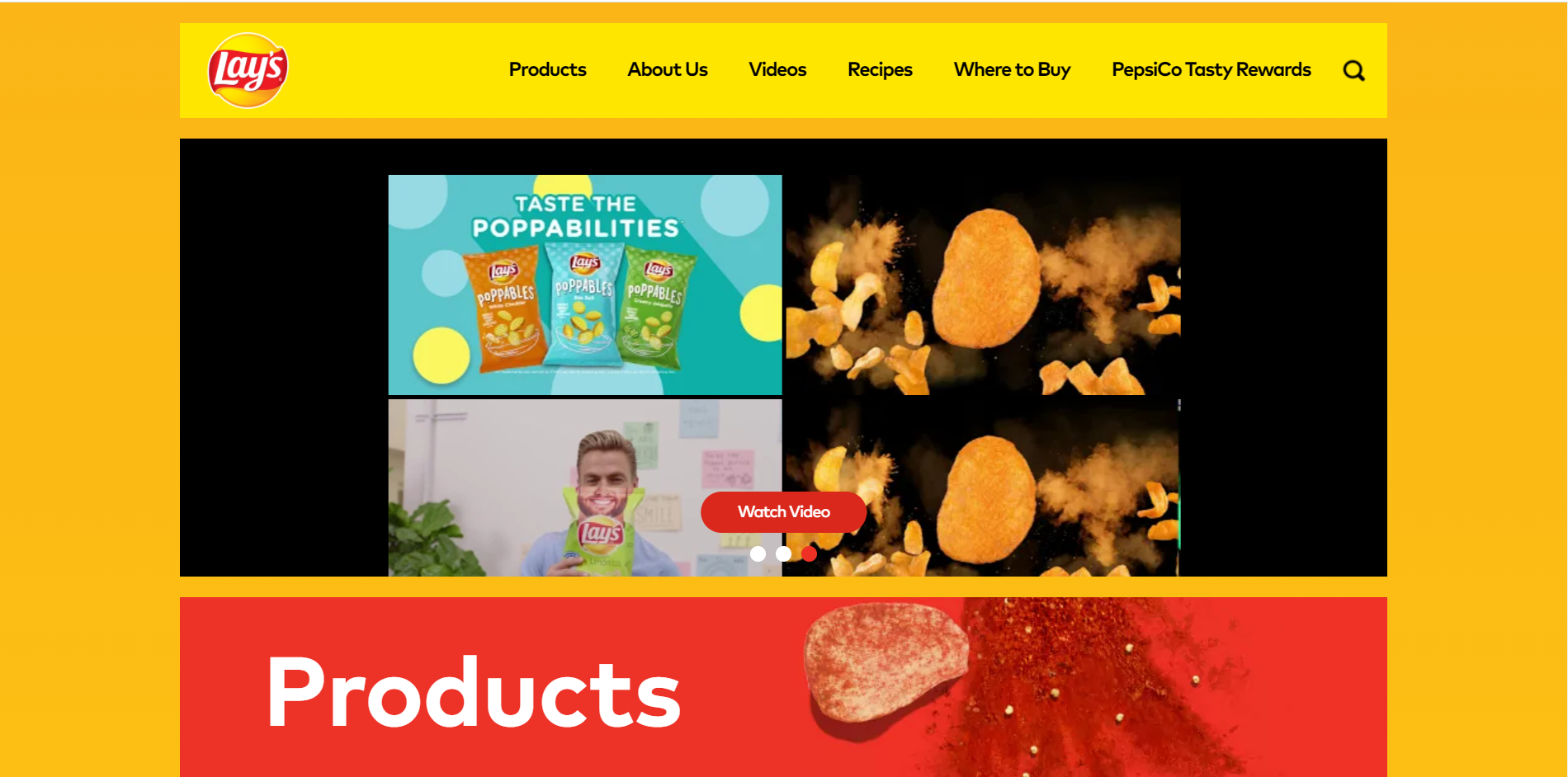 Lay'sのウェブサイト