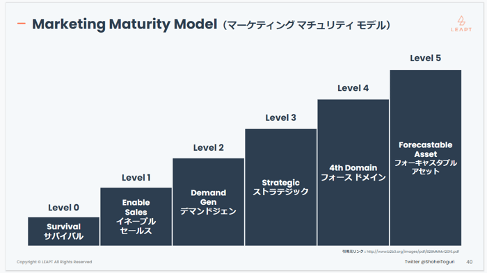 Marketing maturity Model（マーケティンク?マチュリティモテ?ル）