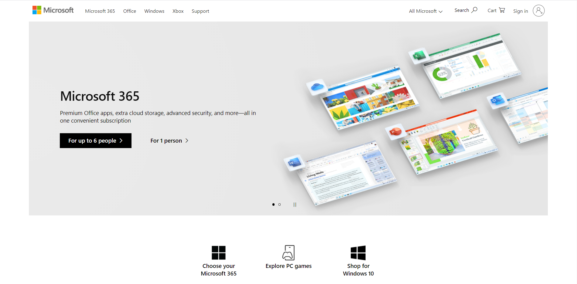 Microsoftの公式HP