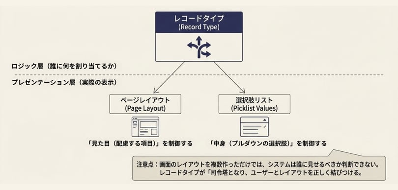 Salesforceレコードタイプの役割