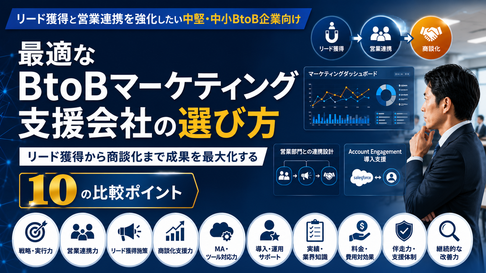 日本のBtoBマーケ支援会社の選び方と比較6選