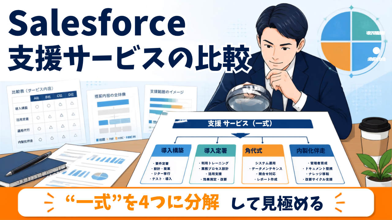 Salesforce導入活用支援サービス比較｜4タイプの選び方と提案書の検算方法