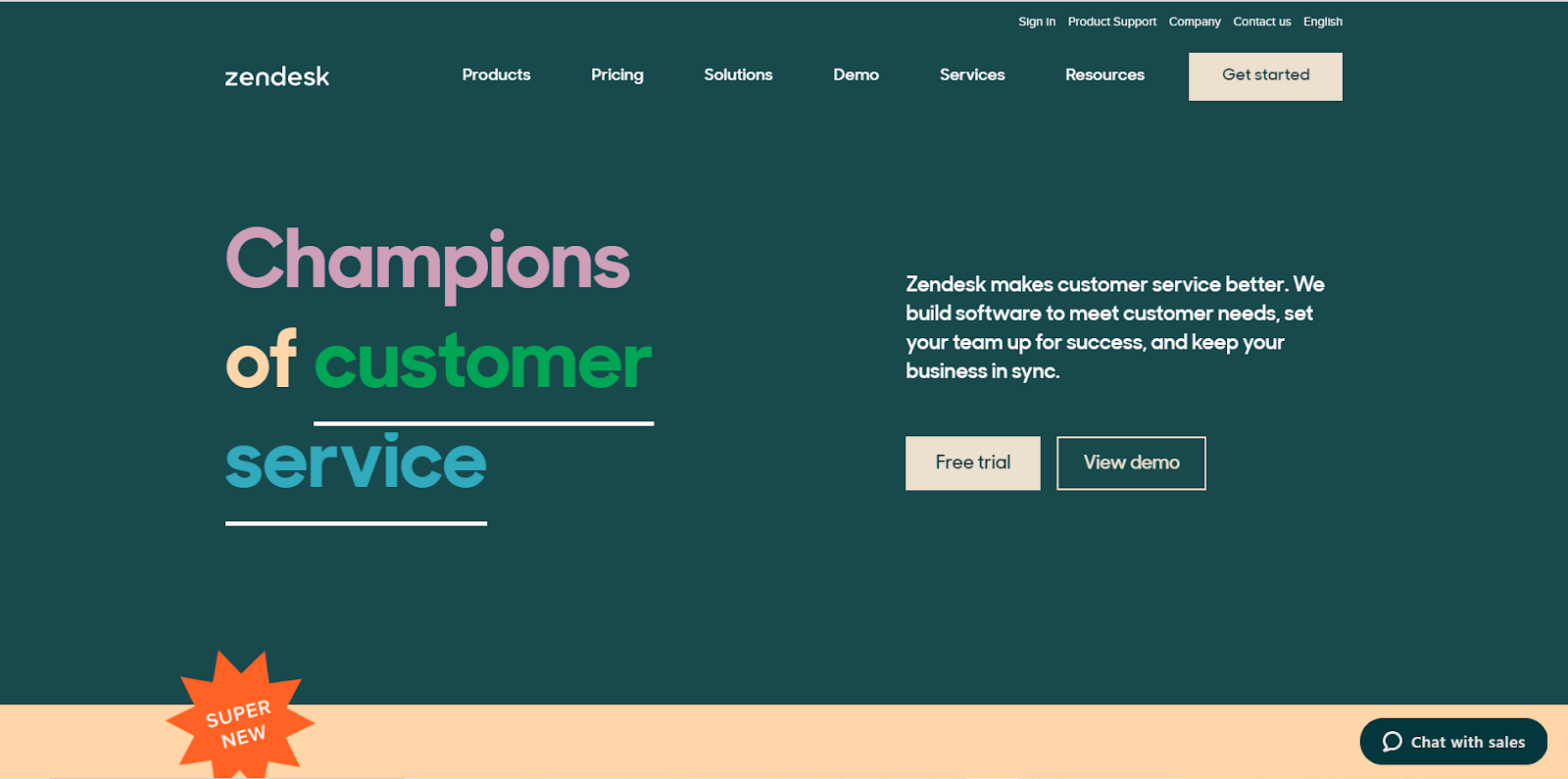 Zendeskの公式HP
