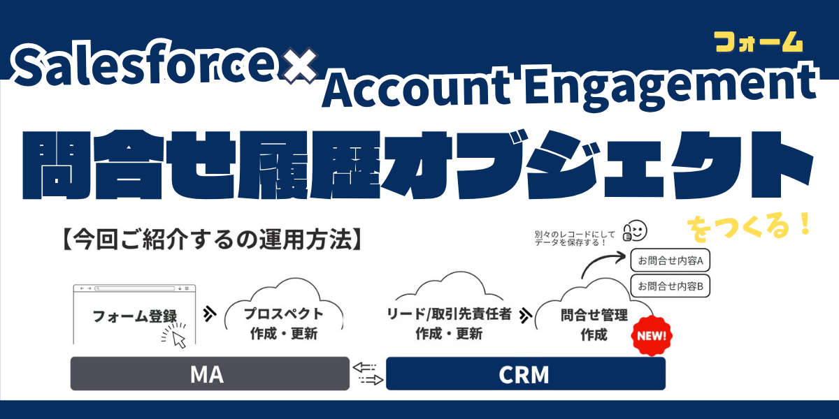 【Salesforce活用ブログ】Account Engagementフォームからのお問合せを カスタムオブジェクトに保存する！