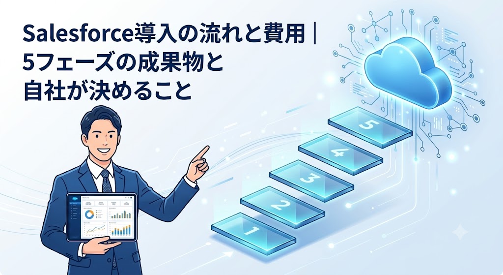 Salesforce導入の流れと費用｜5フェーズの成果物と自社が決めること